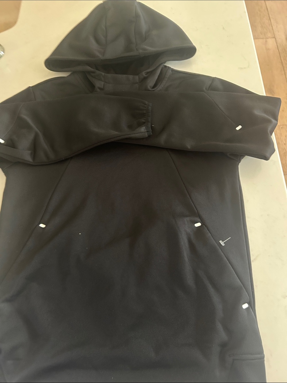 Reebok Black Kids Hooded Pullover Hoodie